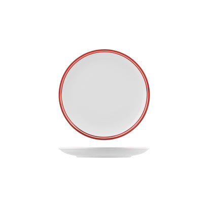 RAK Nano Cru Red Round Coupe Plate 210mm (12/ctn)