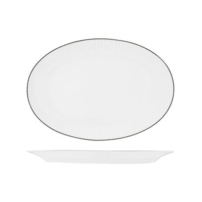 RAK Harriette Oval Platter Wide Rim 380x265mm (6/ctn)