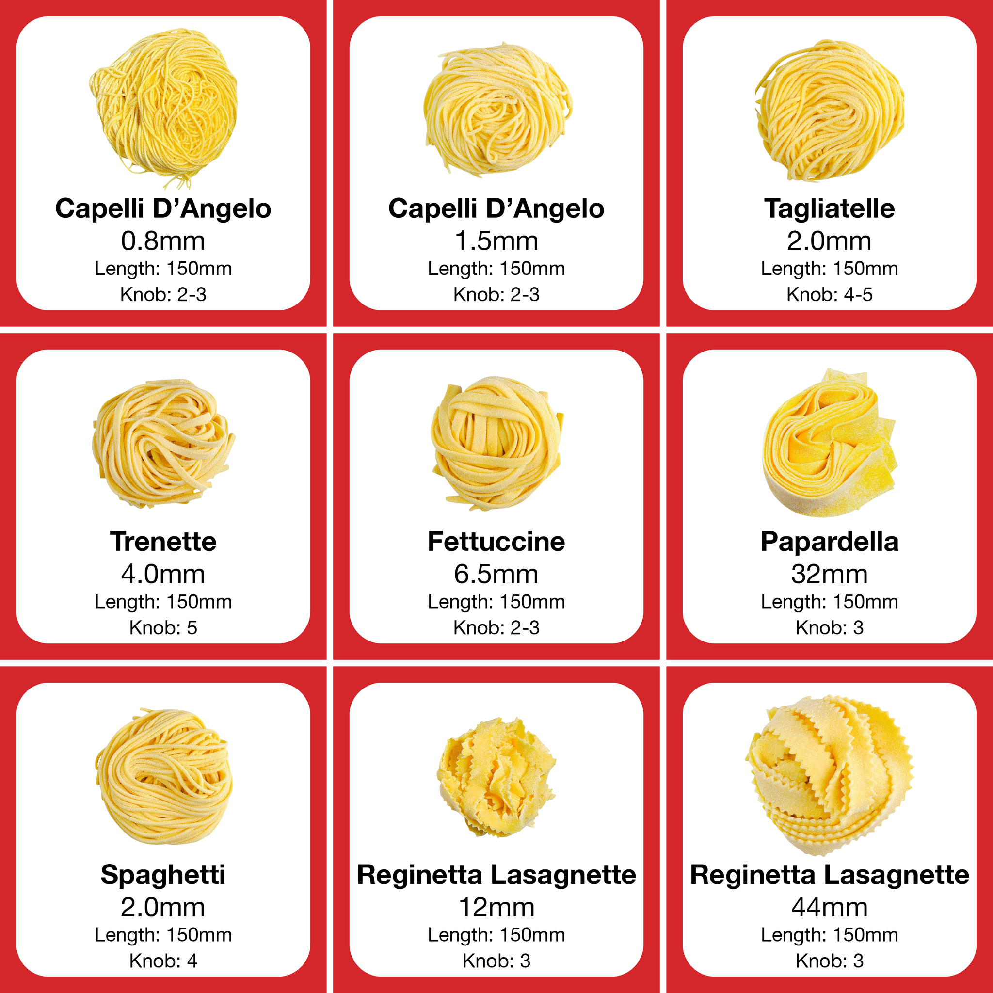 Imperia iPasta Pasta Machine Classic Red