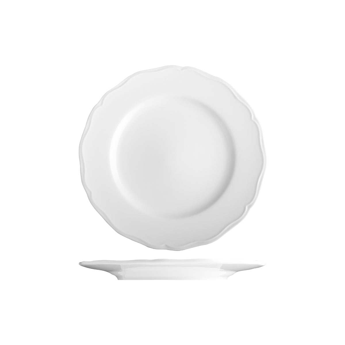 Tuxton Charleston Round Wide Rim Plate 230mm