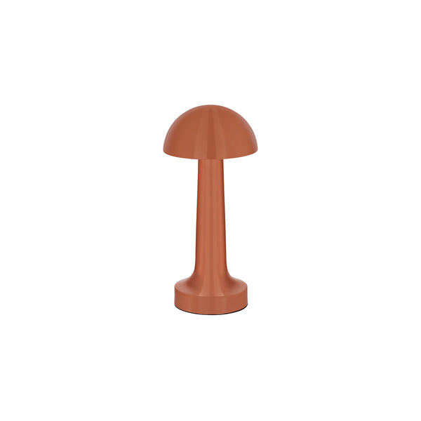 1000121 Tablekraft Ambience Thea Cordless LED Table Lamp Brushed Copper 90x210mm Globe Importers Adelaide Hospitality Supplies