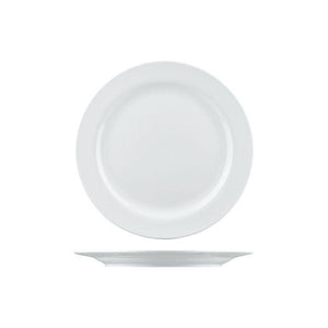 2204 Long Fine Arlington Round Plate Wide Rim Globe Importers Adelaide Hospitality Supplies