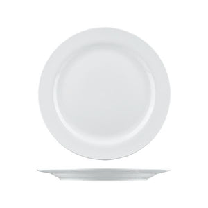 2207 Long Fine Arlington Round Plate Wide Rim Globe Importers Adelaide Hospitality Supplies