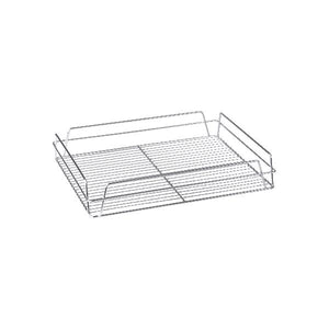30600-CH Rectangular Glass Basket - Chrome Plated Globe Importers Adelaide Hospitality Supplies