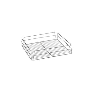 30605-CH Square Glass Basket - Chrome Plated Globe Importers Adelaide Hospitality Supplies