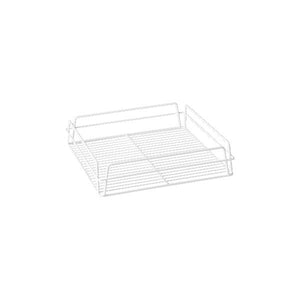 30605 Square Glass Basket - White PVC Coated Globe Importers Adelaide Hospitality Supplies