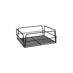 30607-BK Square Glass Basket - Black PVC Coated Globe Importers Adelaide Hospitality Supplies