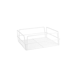 30607 Square Glass Basket - White PVC Coated Globe Importers Adelaide Hospitality Supplies