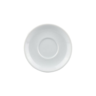 Long Fine Classicware Beverage - Cappuccino Saucer 140mm - To Suit 340 (48/ctn) / Gloss White