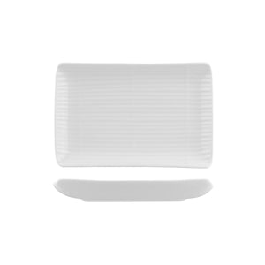 400.120T Long Fine Classicware Rectangular Plate Stripe Pattern Globe Importers Adelaide Hospitality Supplies