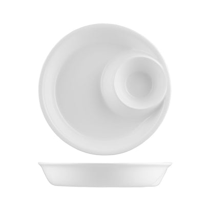 Classicware Round Bowl With Sauce Dish - Round Bowl With Sauce Dish 250mm (12/ctn)