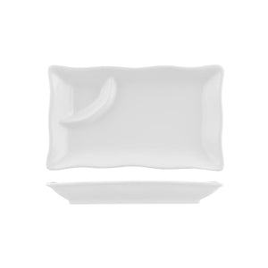 400.188 Long Fine Classicware Rectangular Platter With Sauce Dish Globe Importers Adelaide Hospitality Supplies