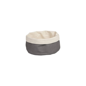 41617-CC Round Canvas Bag - Charcoal / Cream Globe Importers Adelaide Hospitality Suppliers