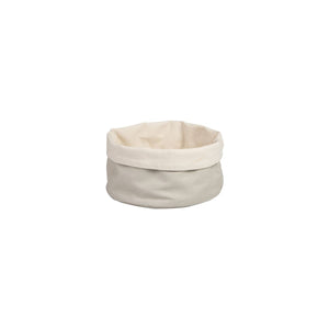 41617 Round Canvas Bag - Grey / Cream Globe Importers Adelaide Hospitality Suppliers