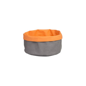 41620-O Round Canvas Bag - Charcoal / Orange Globe Importers Adelaide Hospitality Suppliers