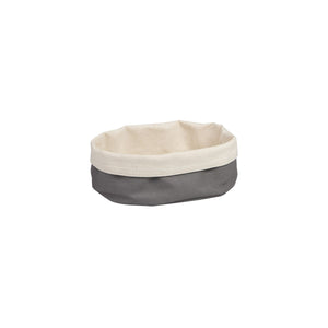 41640-CC Oval Canvas Bag - Charcoal / Cream Globe Importers Adelaide Hospitality Suppliers