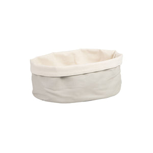 41645 Oval Canvas Bag - Grey / Cream Globe Importers Adelaide Hospitality Suppliers
