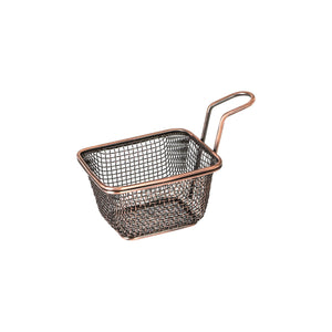 73710-AC Moda Brooklyn Rectangular Service Basket - Antique Copper Globe Importers Adelaide Hospitality Suppliers