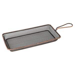 73730-AC Moda Brooklyn Rectangular Service Basket - Antique Copper Globe Importers Adelaide Hospitality Suppliers