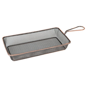 73731-AC Moda Brooklyn Rectangular Service Basket - Antique Copper Globe Importers Adelaide Hospitality Suppliers