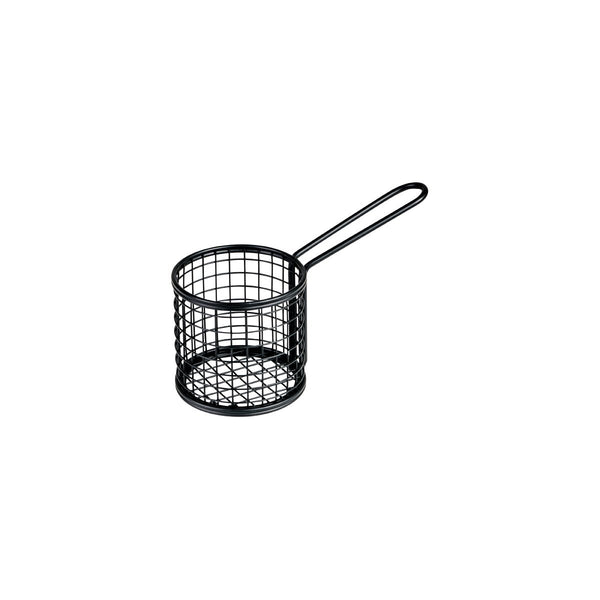 73818-BK Moda Soho Round Service Basket - Black Globe Importers Adelaide Hospitality Suppliers