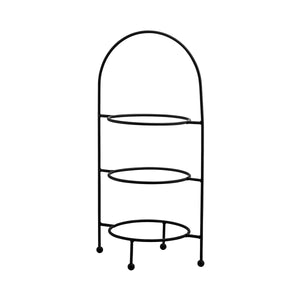 76271-BK Round 3 Tier Display Stand Black Globe Importers Adelaide Hospitality Suppliers