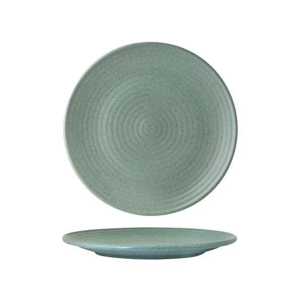 MINT ROUND RIBBED PLATE