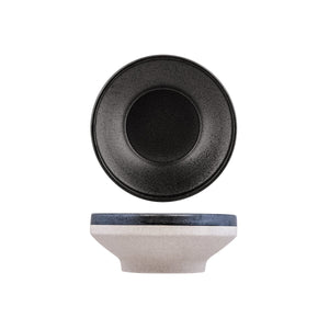 908718 Tablekraft Soho Speckle Black Round Bowl Footed Globe Importers Adelaide Hospitality Supplies