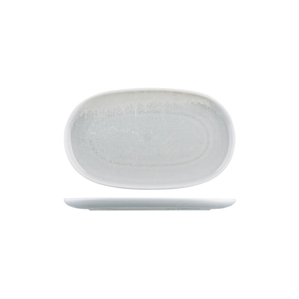 926742 Moda Porcelain Willow Oval Coupe Plate Globe Importers Adelaide Hospitality Supplies