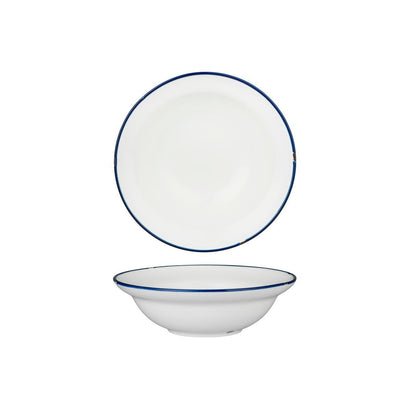 Tintin White / Navy Round Deep Plate / Bowl - Round Deep Plate / Bowl 190mm / 380ml (24/ctn)