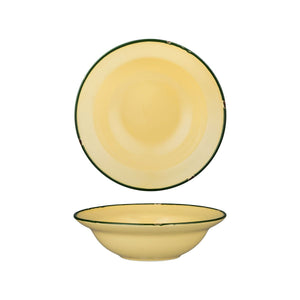 94128-SG Luzerne Tintin Sand Green Round Deep Plate / Bowl Globe Importers Adelaide Hospitality Supplies