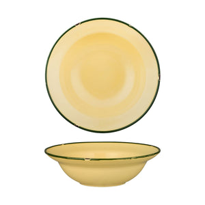 94129-SG Luzerne Tintin Sand Green Round Deep Plate / Bowl Globe Importers Adelaide Hospitality Supplies