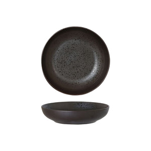 94451-LB Luzerne Lava Black Round Share Bowl Globe Importers Adelaide Hospitality Supplies