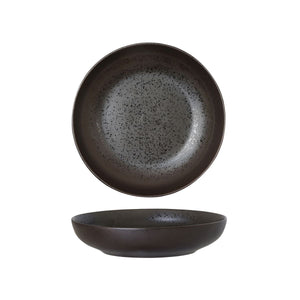 94452-LB Luzerne Lava Black Round Share Bowl Globe Importers Adelaide Hospitality Supplies