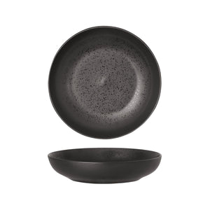 94453-LB Luzerne Lava Black Round Share Bowl Globe Importers Adelaide Hospitality Supplies