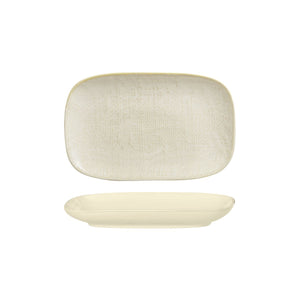 94523-RW Luzerne Linen Reactive White Oblong Plate Globe Importers Adelaide Hospitality Supplies