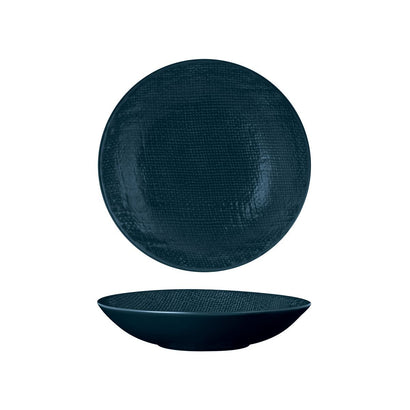Linen Navy Blue Round Share Bowl - Round Share Bowl 200mm / 700ml (12/ctn)