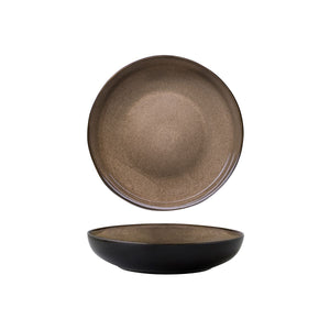 948552 Luzerne Rustic Chestnut Round Share Bowl Globe Importers Adelaide Hospitality Supplies