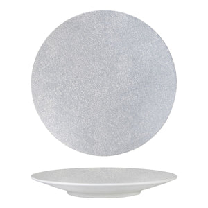 94912-GW Luzerne Zen Grey Web Round Coupe Plate Globe Importers Adelaide Hospitality Supplies