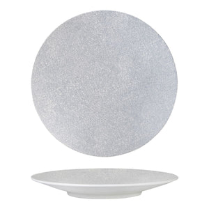 94912-GW Luzerne Zen Grey Web Round Coupe Plate Globe Importers Adelaide Hospitality Supplies
