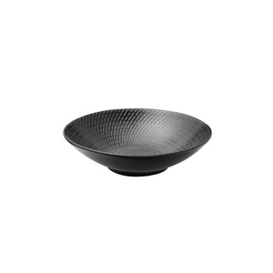 94929-BK Luzerne Zen Black Swirl Round Bowl Globe Importers Adelaide Hospitality Supplies