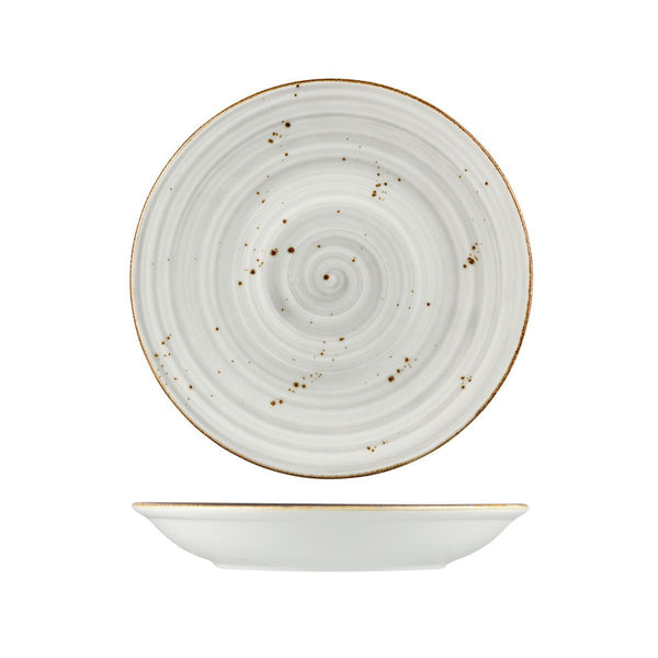 9933A-GY Long Fine Wellingotn Rustic Grey Round Coupe Bowl Globe Importers Adelaide Hospitality Supplies
