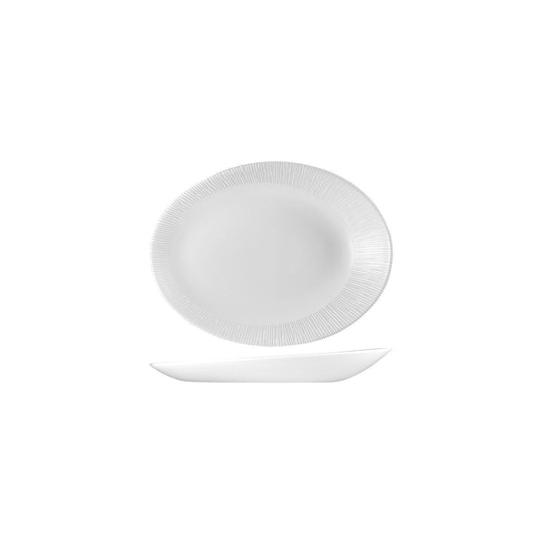 9946119 Churchill Bamboo Orb Oval Plate Globe Importers Adelaide Hospitality Supplies