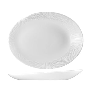 9946134 Churchill Bamboo Orb Oval Plate Globe Importers Adelaide Hospitality Supplies