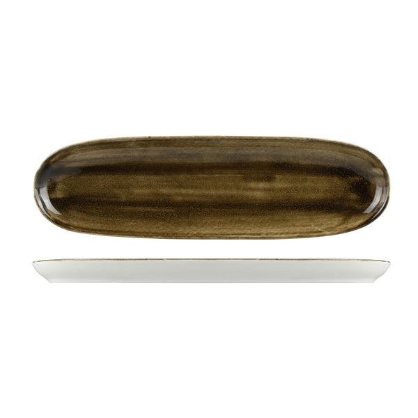 9954-ARTGY Long Fine Artisense Grey Baguette Platter Globe Importers Adelaide Hospitality Supplies