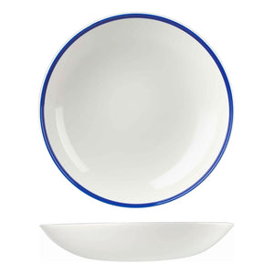 9955231 Churchill Retro Blue Round Coupe Bowl Globe Importers Adelaide Hospitality Supplies