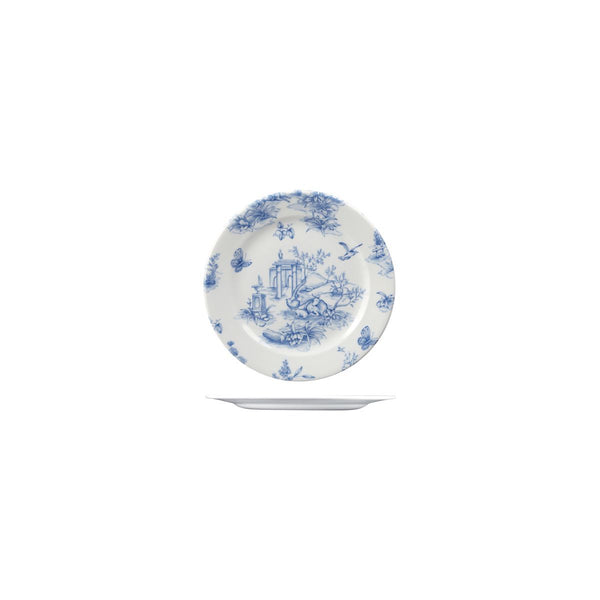 9971117 Churchill Vintage Prints Toile Prague Round Plate Wide Rim Globe Importers Adelaide Hospitality Supplies