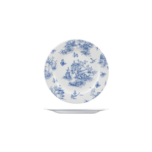 9971121 Churchill Vintage Prints Toile Prague Round Plate Wide Rim Globe Importers Adelaide Hospitality Supplies