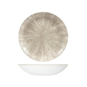 STONE AGATE GREY ROUND COUPE BOWL