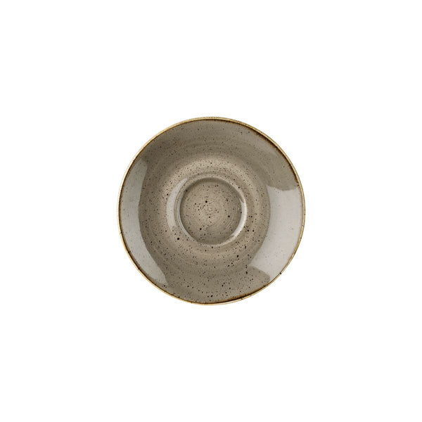 9975028-P Churchill Stonecast Peppercorn Grey Cappuccino Saucer Globe Importers Adelaide Hospitality Supplies
